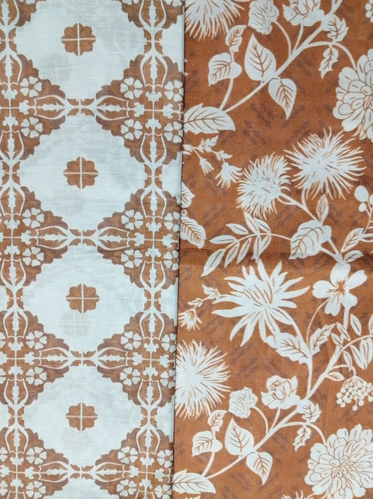 Rahwaleen Printed Lawn Suit (3-Piece) |π Bana Dora Collection | (R25-154)