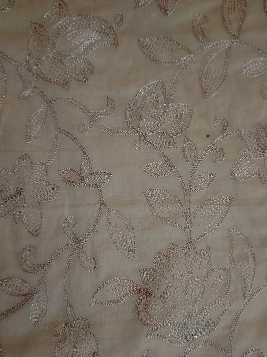 Rahwaleen Embroidered Lawn Suit (3-Piece) | πΎ Champagne Bloom| (R25-160)