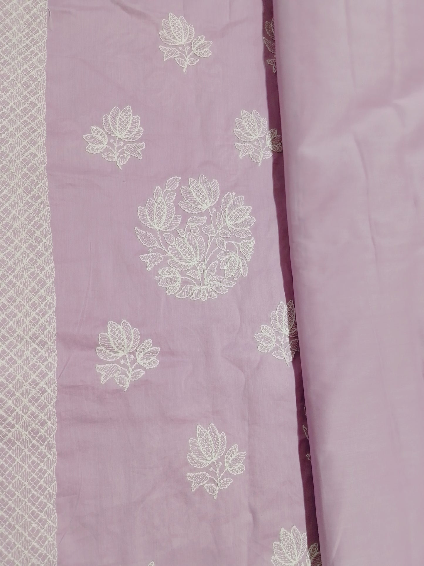 Rahwaleen Embroidered Lawn Suit (3-Piece) | ๐ Lavender Whisper| (R25-159)