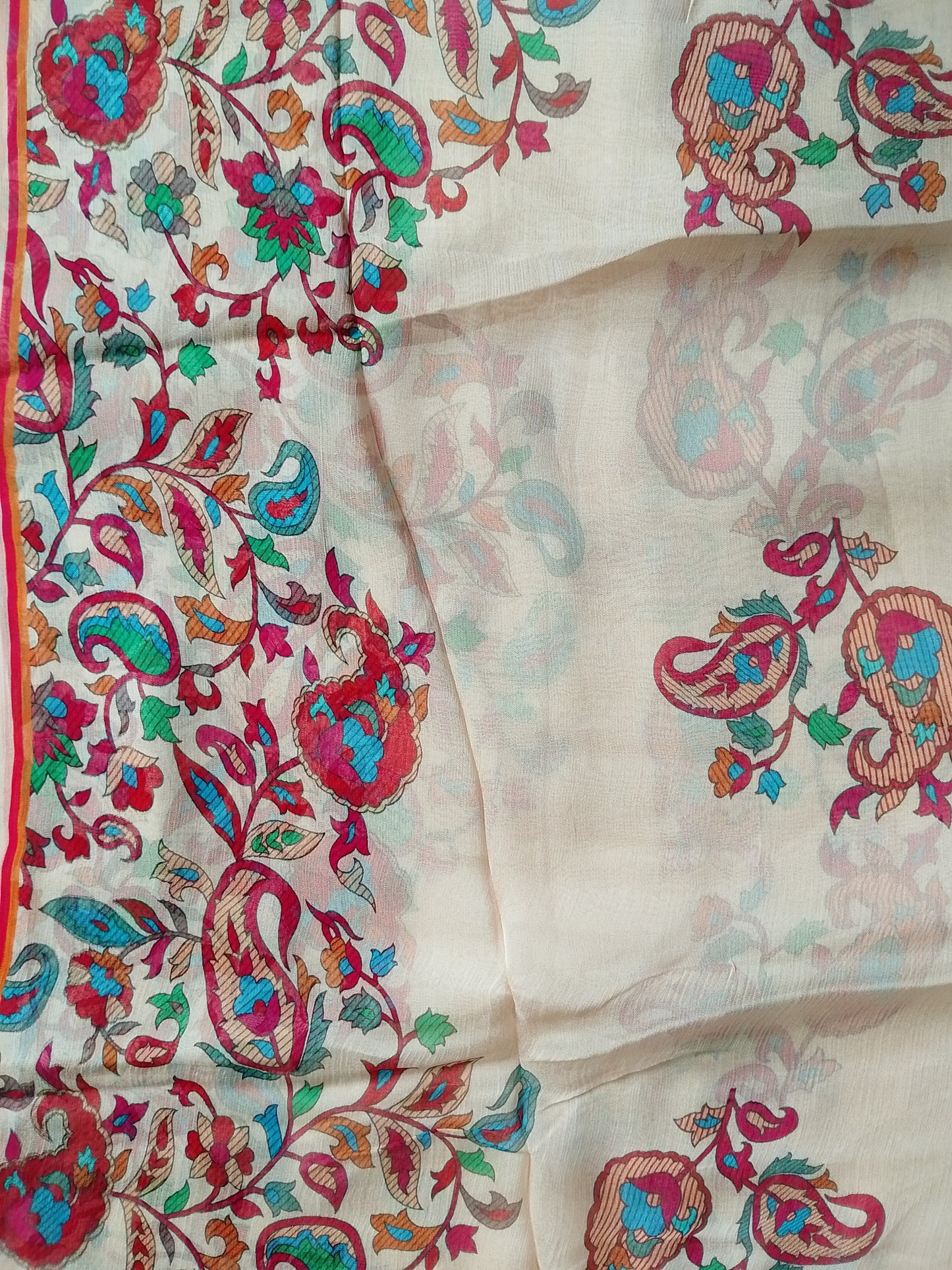 A1 - Rahwaleen Printed Karandi Suit (3-Piece) | 🌸 Golden Blossom | (R25-201)