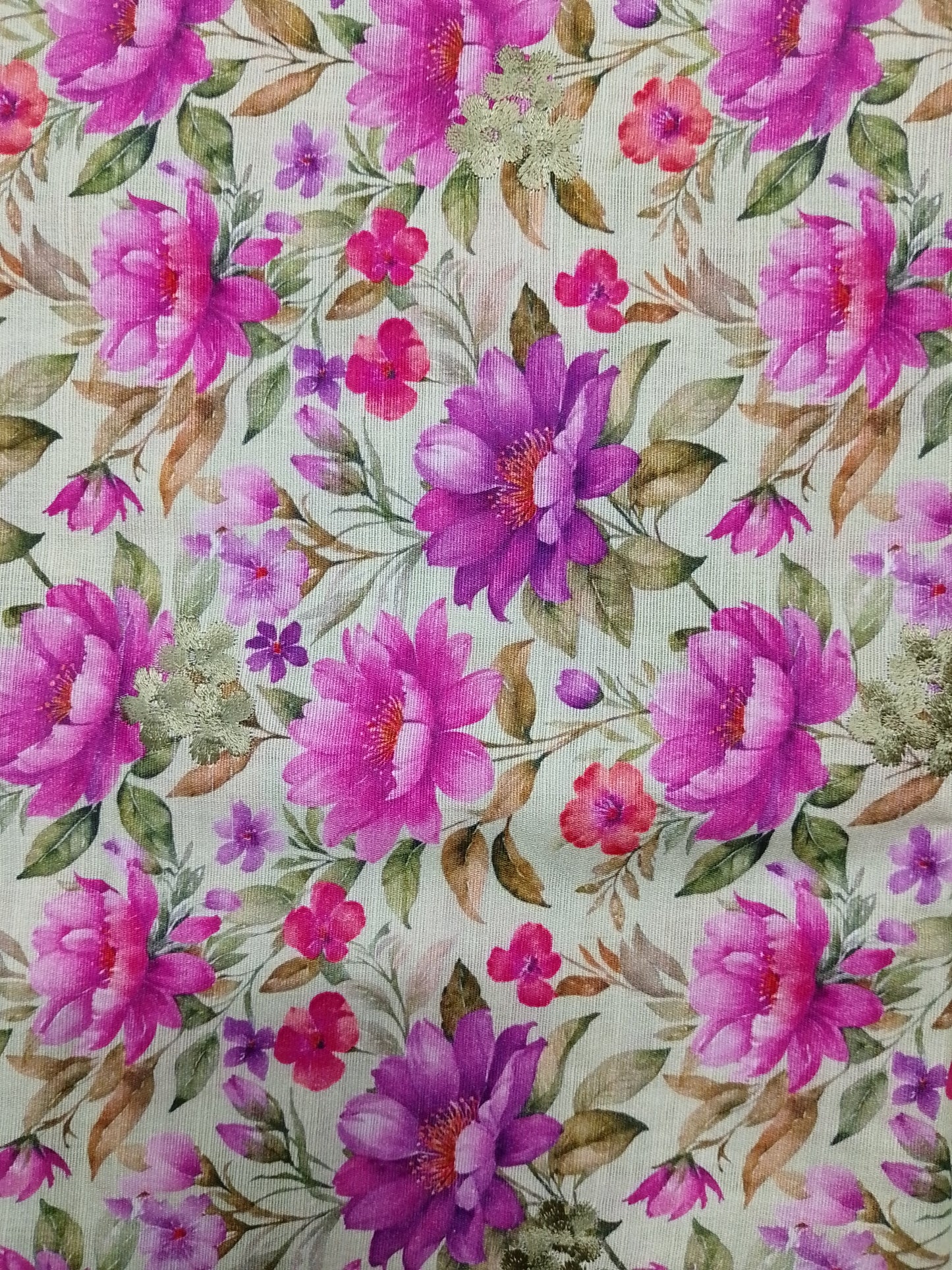 (R25-205) | Rahwaleen Printed Khaddar Suit (3-Piece) | ๐ธ Moonlit Garden | Bareeze Prints