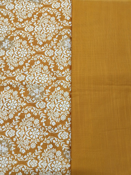 (R25-212) | Rahwaleen Printed Khaddar Suit (3-Piece) | 🍂 Autumn Whisper I Bareeze Prints