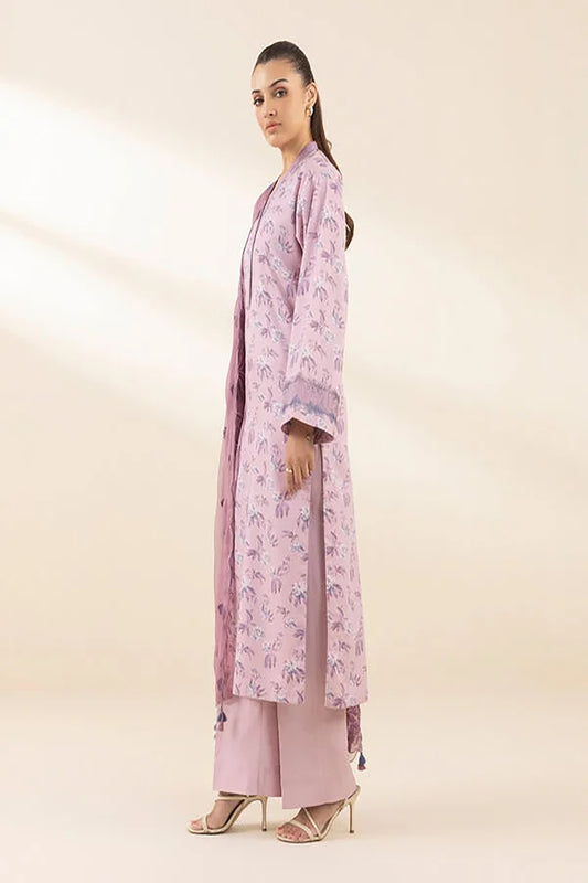 Rahwaleen Embroidery Lawn Suit (3-Piece) | SAPPHIRE Original | 💜 Orchid | (R25-163)