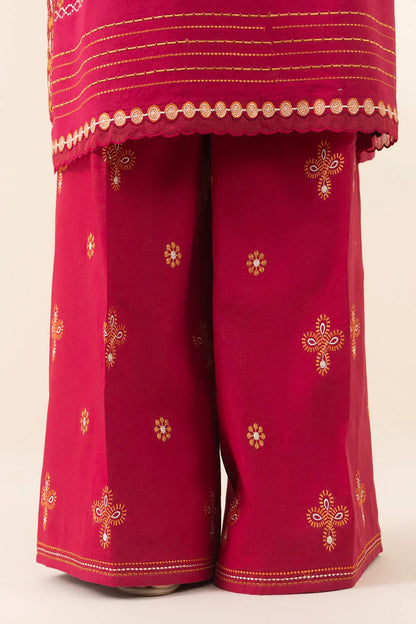 Rahwaleen Embroidery Lawn Suit (3-Piece) | SAPPHIRE Original | 🌺 Rosewood | (R25-166)