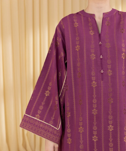 Rahwaleen Embroidery Lawn Suit (3-Piece) | SAPPHIRE Original | ✨💜 Golden Lavender | (R25-172)