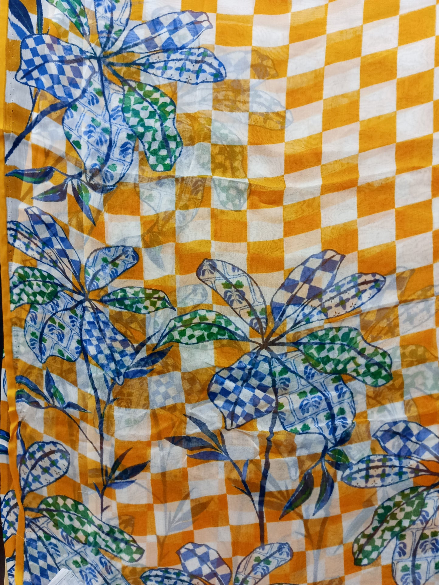 Rahwaleen Printed Lawn Suit with Chicken Kari Embroidery |🌾 Mustard Meadow | (R25-065)
