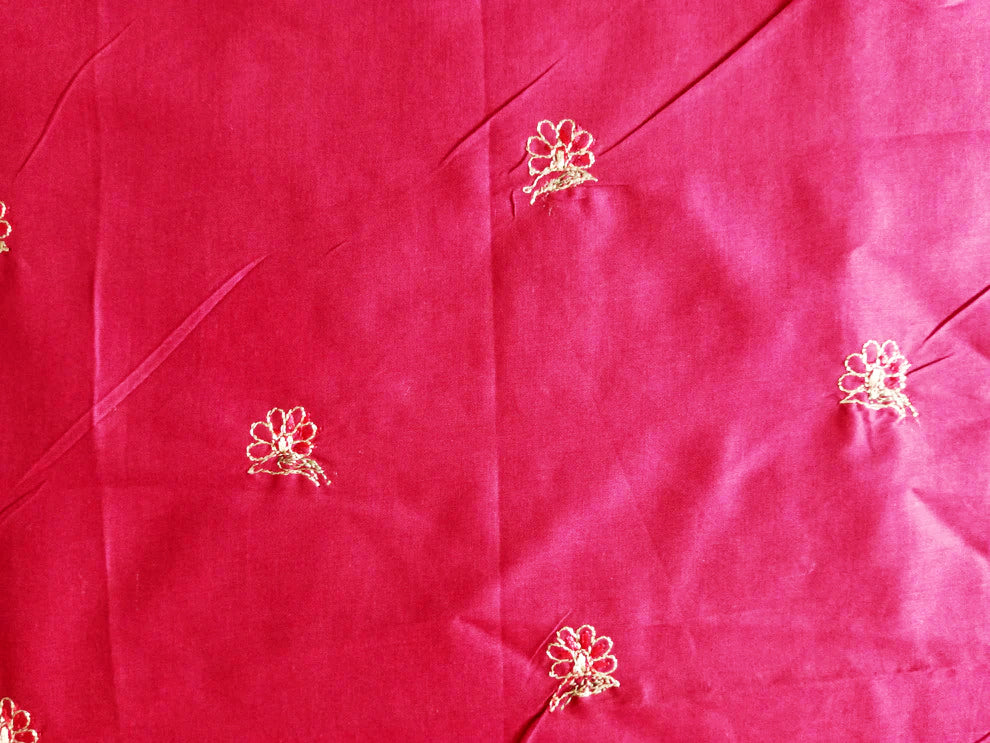 Rahwaleen Embroidery Lawn Suit (2-Piece) |🍒 Crimson Blossom | (R25-99)