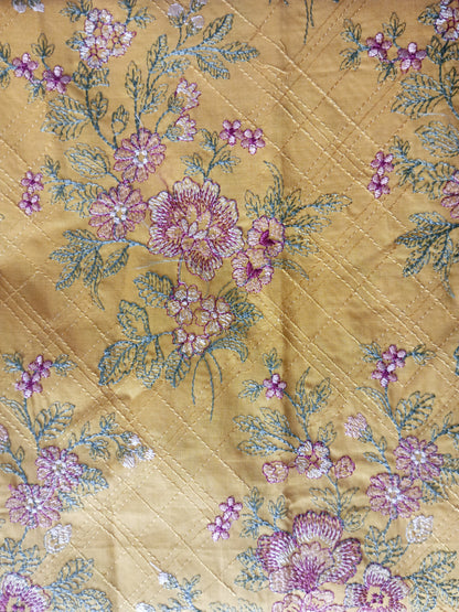 X Rahwaleen Embroidery Lawn Suit (2-Piece) |💛 Golden Meadow | (R25-102)