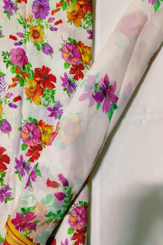 Rahwaleen Printed Lawn Suit (3-Piece) |🌸 Bloom in Every Hue | (R25-132)