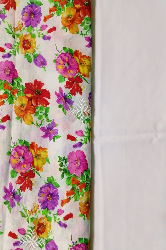 Rahwaleen Printed Lawn Suit (3-Piece) |🌸 Bloom in Every Hue | (R25-132)