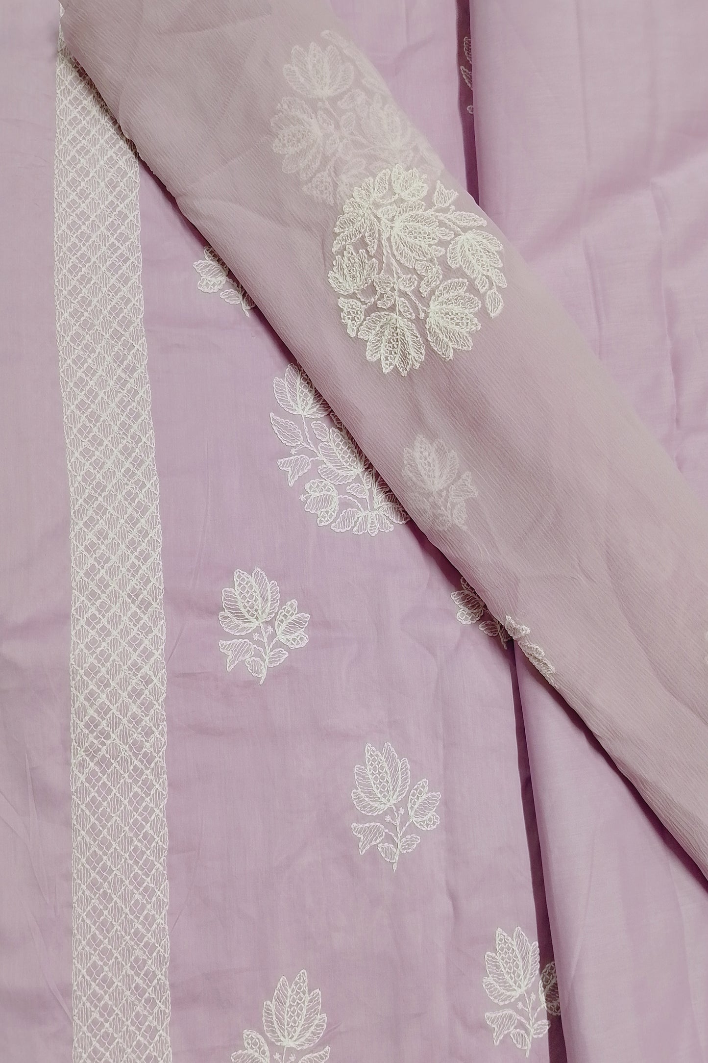 Rahwaleen Embroidered Lawn Suit (3-Piece) | 💜 Lavender Whisper| (R25-159)