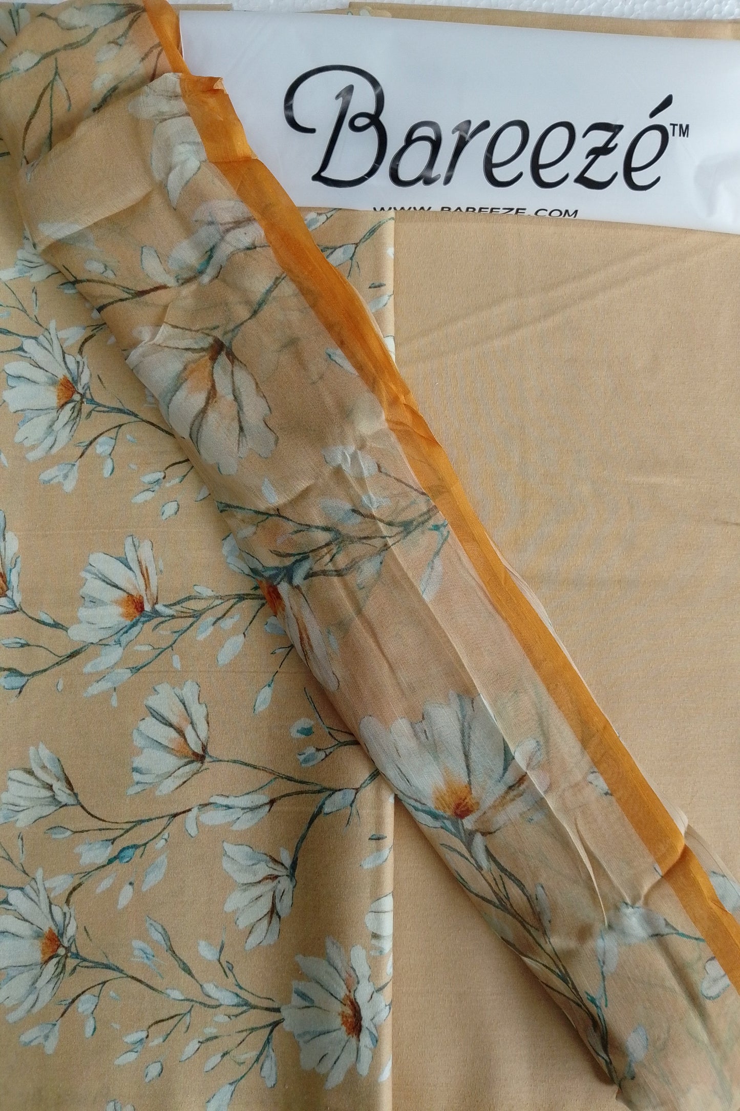 A1 - Rahwaleen Printed Karandi Suit (3-Piece) | 🌼 Sunlit Bloom | (R25-195)