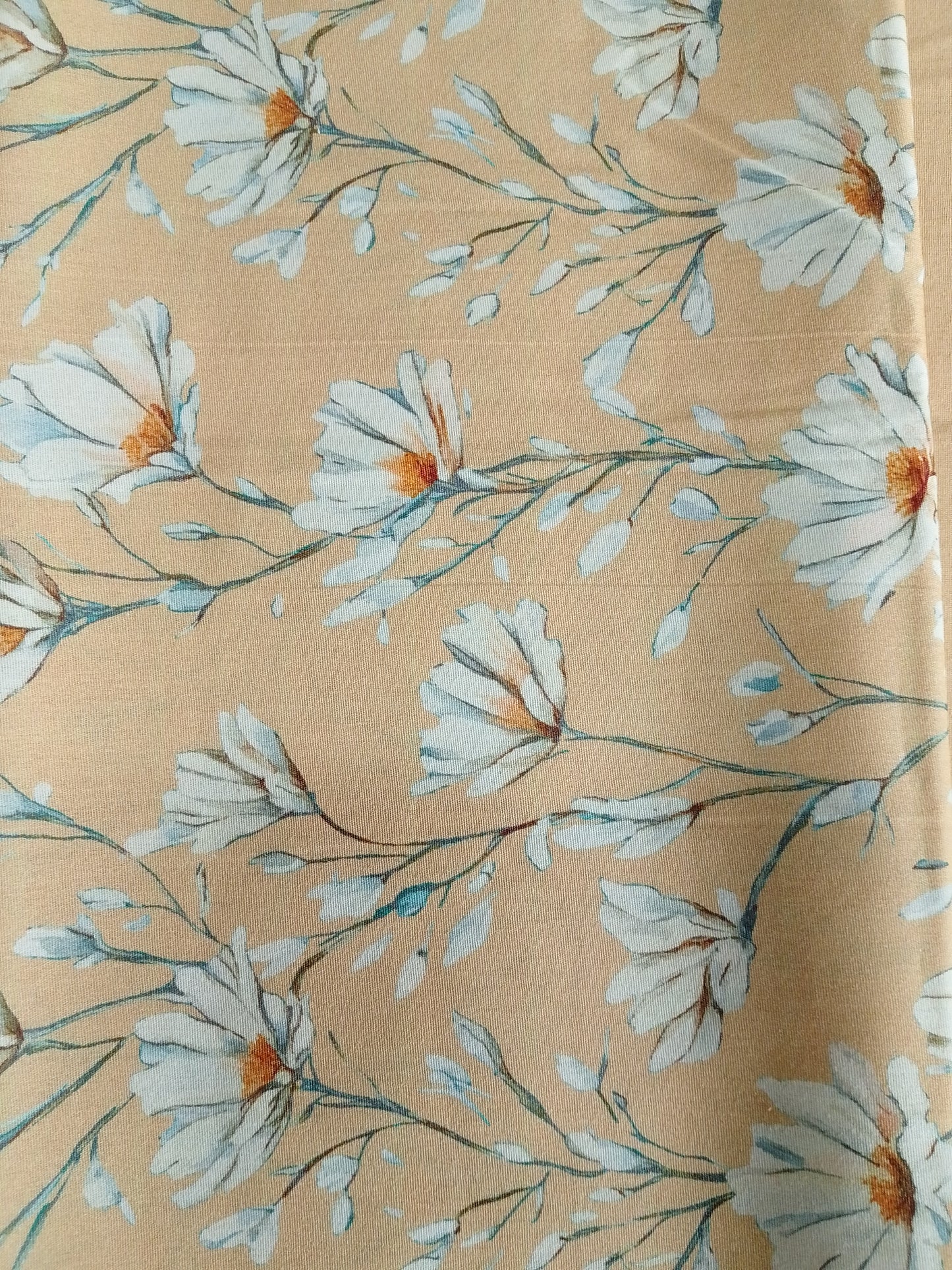 A1 - Rahwaleen Printed Karandi Suit (3-Piece) | 🌼 Sunlit Bloom | (R25-195)