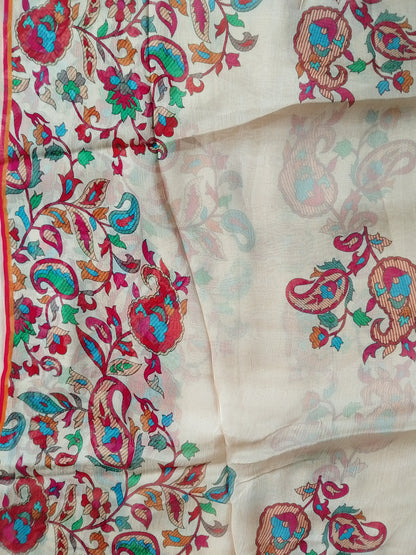 A1 - Rahwaleen Printed Karandi Suit (3-Piece) | 🌸 Golden Blossom | (R25-201)