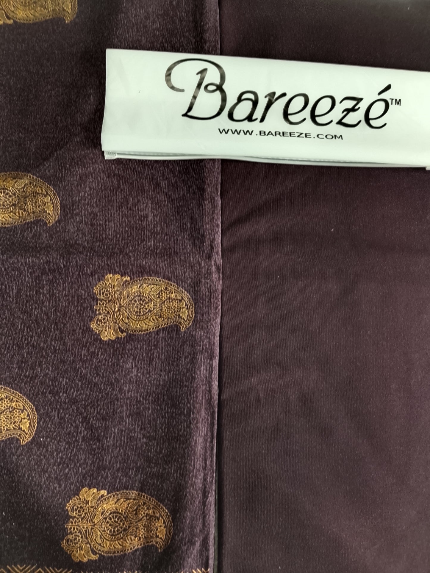 A1 - Rahwaleen Printed Karandi Suit (3-Piece) |💜 Purple-Golden Motif | (R25-202)