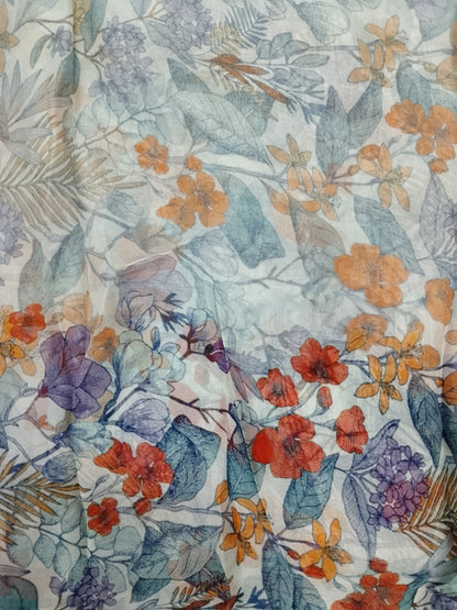 (R25-209) I Rahwaleen Printed Khaddar Suit (3-Piece) | 🌸 Blossom Whisper | Bareeze Prints