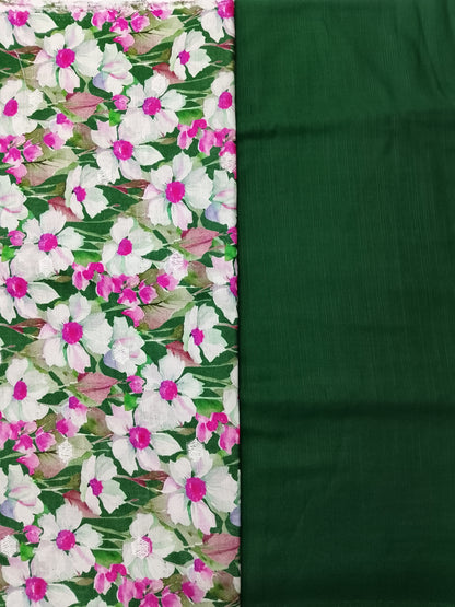 (R25-210) I Rahwaleen Printed Khaddar Suit (3-Piece) | 🌸 Blossom Whisper | Bareeze Prints