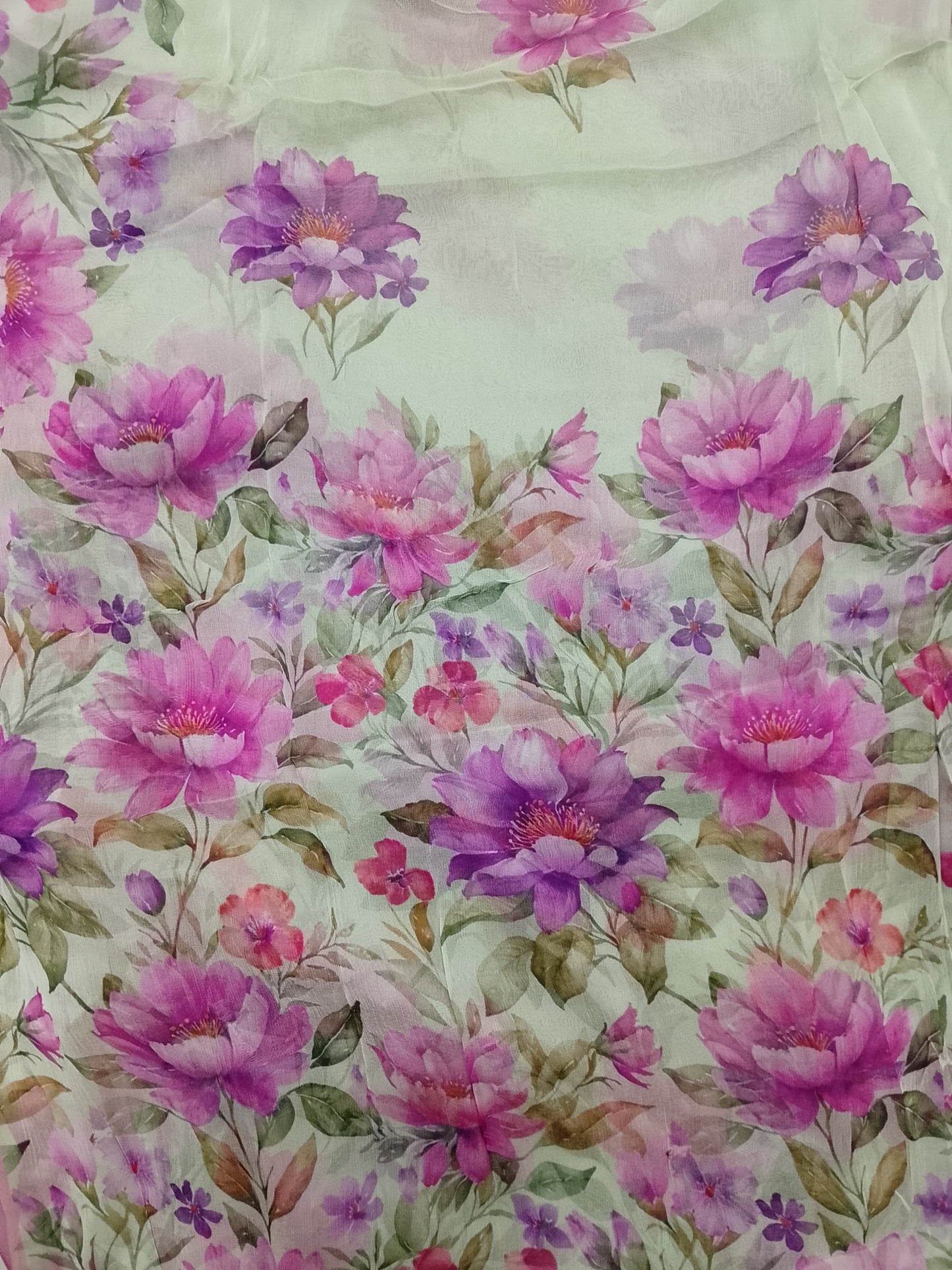 (R25-205) | Rahwaleen Printed Khaddar Suit (3-Piece) | 🌸 Moonlit Garden | Bareeze Prints