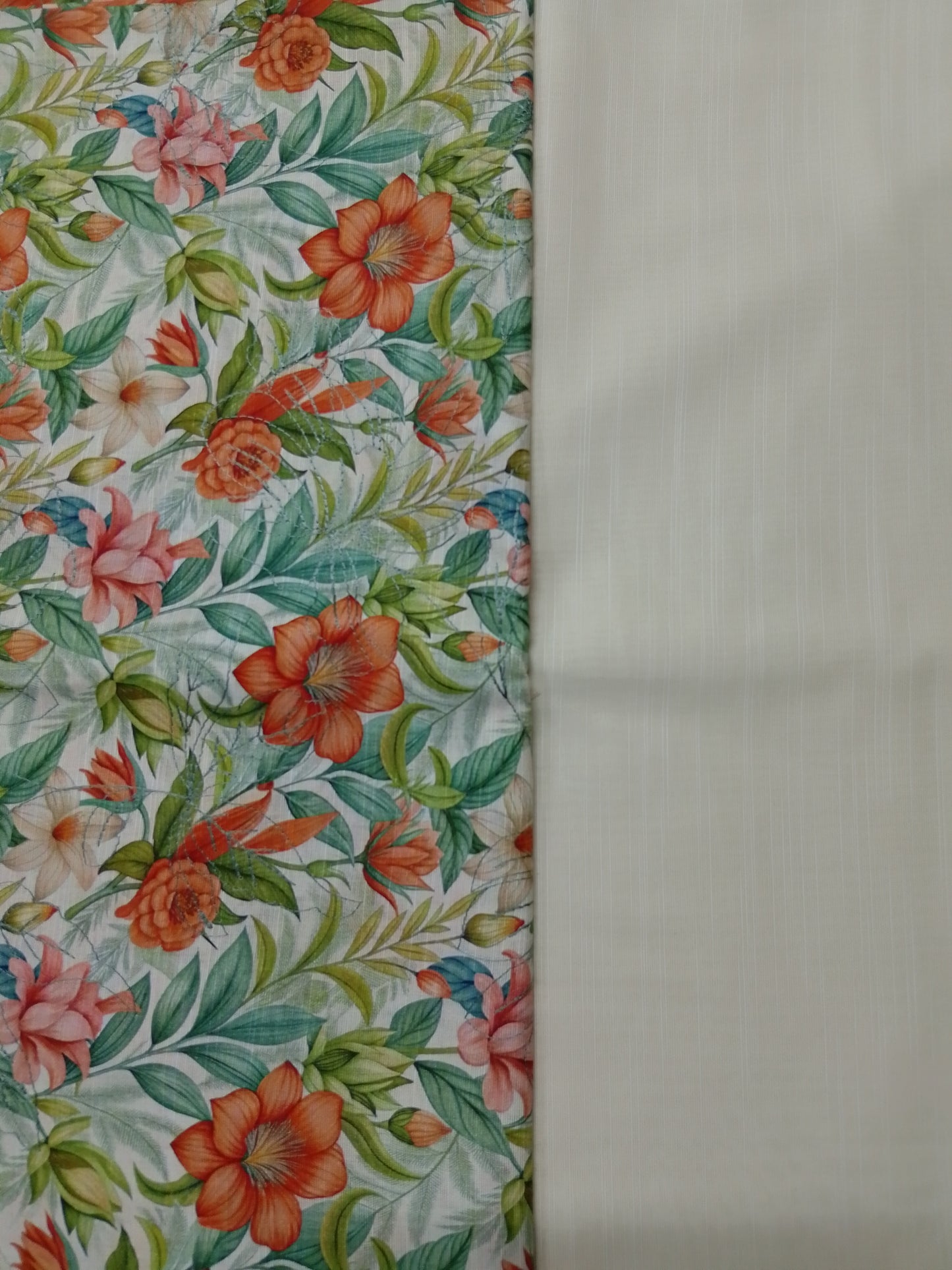 (R25-206) | Rahwaleen Printed Khaddar Suit (3-Piece) | 🍂 Autumn Glow | Bareeze Prints