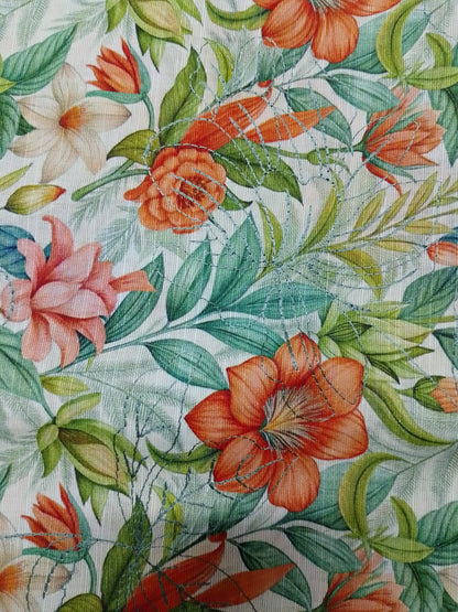 (R25-206) | Rahwaleen Printed Khaddar Suit (3-Piece) | 🍂 Autumn Glow | Bareeze Prints