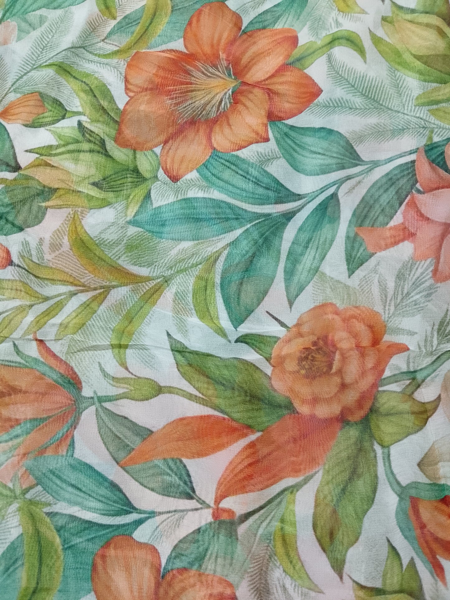 (R25-206) | Rahwaleen Printed Khaddar Suit (3-Piece) | 🍂 Autumn Glow | Bareeze Prints