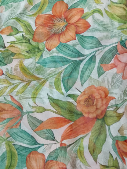 (R25-206) | Rahwaleen Printed Khaddar Suit (3-Piece) | 🍂 Autumn Glow | Bareeze Prints