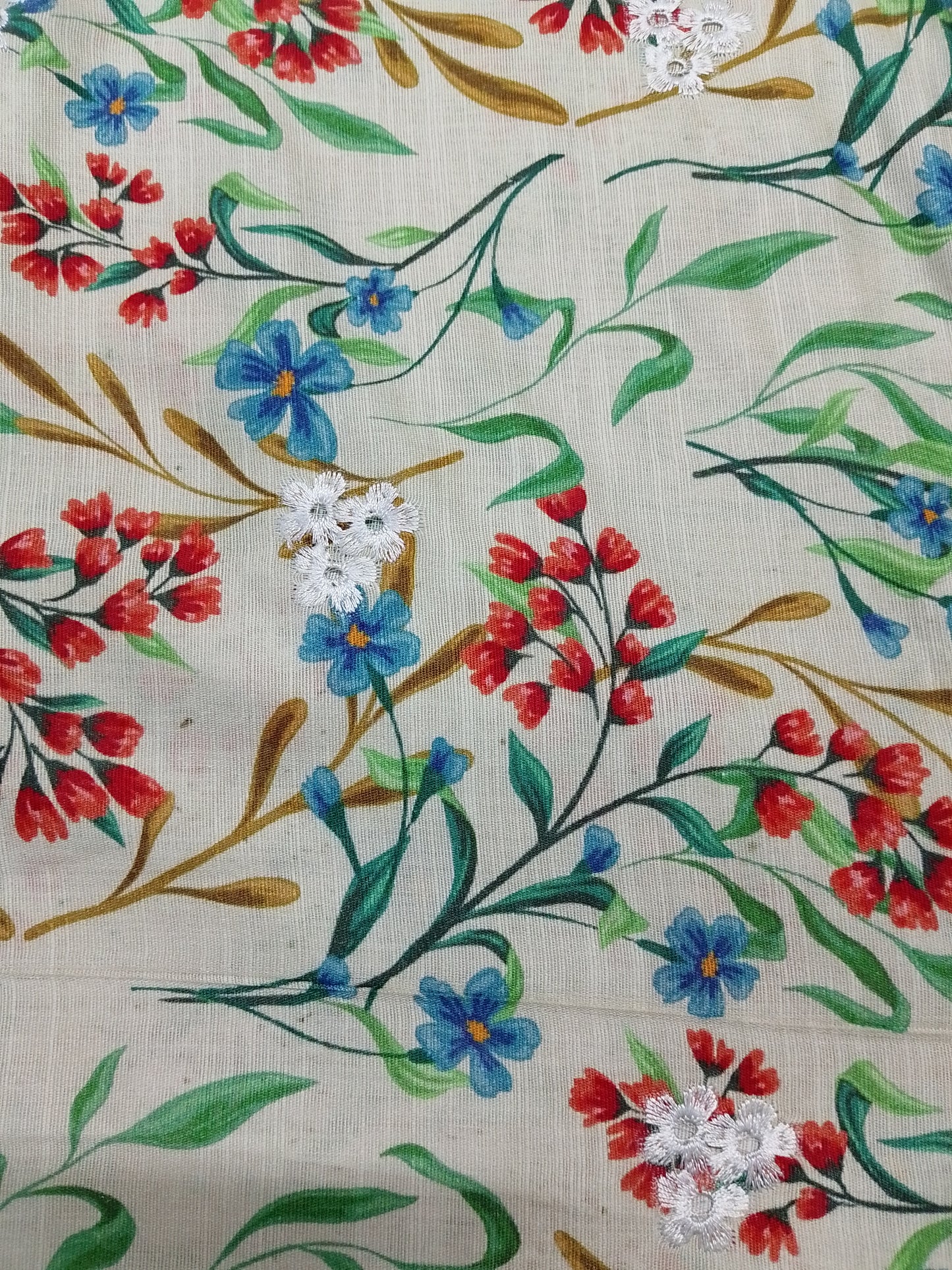 (R25-211) | Rahwaleen Printed Khaddar Suit (3-Piece) | 🌼 Soft Petal I Bareeze Prints