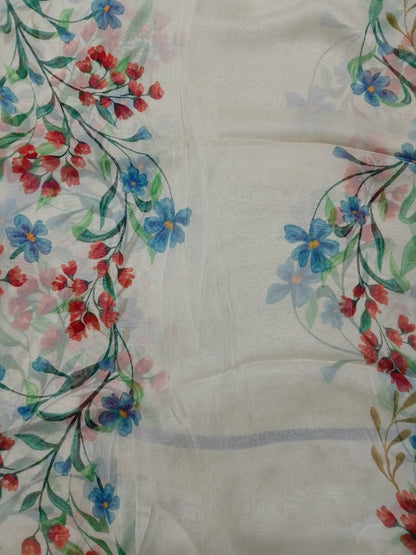 (R25-211) | Rahwaleen Printed Khaddar Suit (3-Piece) | 🌼 Soft Petal I Bareeze Prints