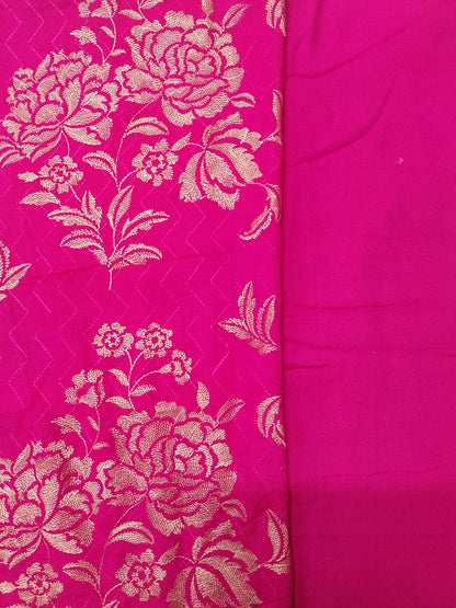 (R25-217) I Rahwaleen Embroidered Karandi Suit (3-Piece) | 💖 Shocking Grace | Bareeze Prints