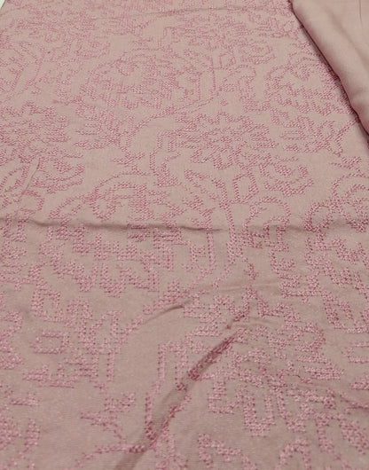 (R25-220) I Rahwaleen Embroidery Karandi Suit (3-Piece) | 🌷 Blush Charm | Bareeze Prints