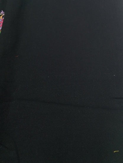 (R25-230) I Rahwaleen Embroidery Karandi Suit (3-Piece) | 🖤🌹 Ebony Charm | Bareeze Prints