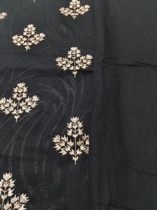 (R25-232) I Rahwaleen Embroidery Karandi Suit (3-Piece) | 🌟 Golden Aura | Bareeze Prints