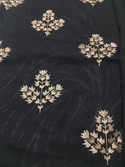 (R25-232) I Rahwaleen Embroidery Karandi Suit (3-Piece) | 🌟 Golden Aura | Bareeze Prints