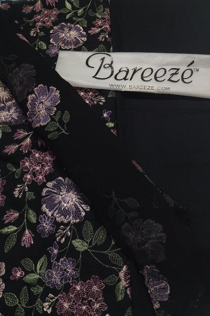 (R25-234) I Rahwaleen Embroidery Karandi Suit (3-Piece) | 🌑 Twilight Grace | Bareeze Prints (Copy)