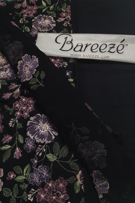(R25-234) I Rahwaleen Embroidery Karandi Suit (3-Piece) | 🌑 Twilight Grace | Bareeze Prints (Copy)