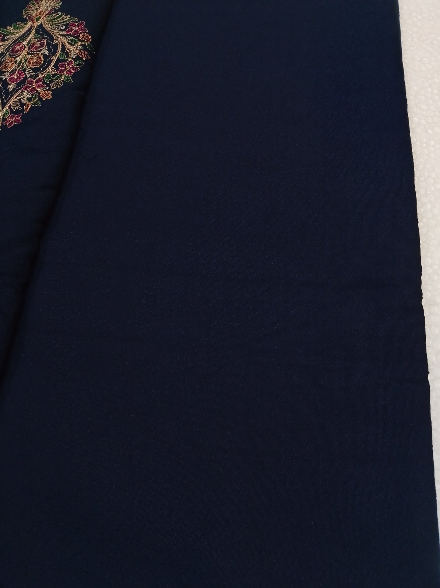 (R25-241) I Rahwaleen Embroidery Karandi Suit (3-Piece) | 🔷 Regal Sapphire | Bareeze Prints