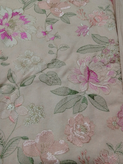 (R25-244) I Rahwaleen Embroidery Karandi Suit (3-Piece) | 🌸 Blush Charm | Bareeze Prints