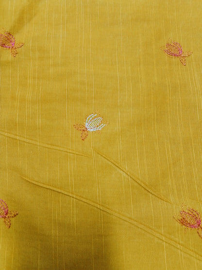 (R25-254) I Rahwaleen Embroidery Khaddar Suit (2-Piece) | 🌼 Mustard Bloom | Bareeze Prints