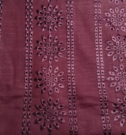 (R25-257) I Rahwaleen Embroidery Khaddar Suit (2-Piece) | 🍷 Monochrome Majesty | Bareeze Prints