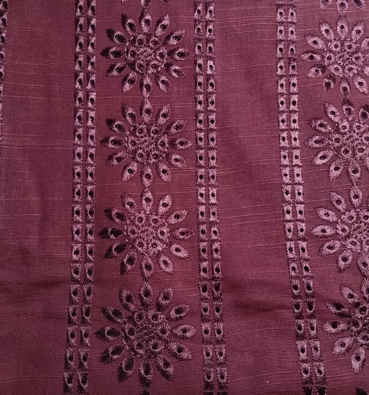 (R25-257) I Rahwaleen Embroidery Khaddar Suit (2-Piece) | 🍷 Monochrome Majesty | Bareeze Prints