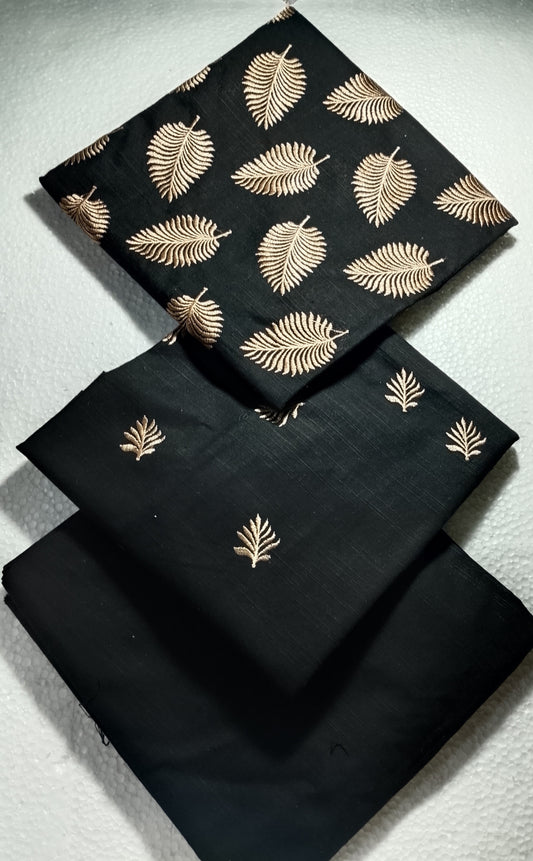 (R25-255) I Rahwaleen Embroidery Khaddar Suit (2-Piece) | 🖤 Golden Ivy | Bareeze Prints