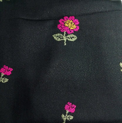 (R25-249) I Rahwaleen Embroidery Karandi Suit (2-Piece) | ✨ Midnight Bloom | Bareeze Prints