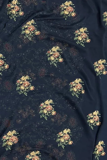 A1 - Rahwaleen Luxury Karandi Embroidered Suit (3-Piece) | Bareeze Prints | (R25-236)