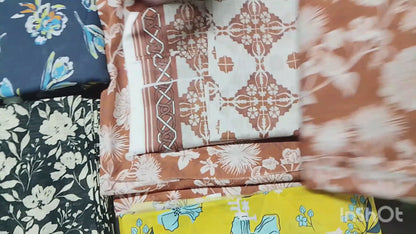 Rahwaleen Printed Lawn Suit (3-Piece) |🌟 Bana Dora Collection | (R25-154)